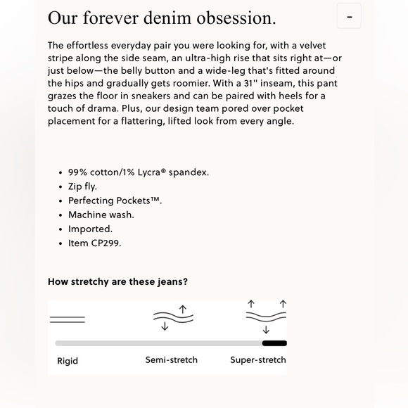 J.Crew Tall Denim trouser jean with velvet stripe 26-Tall - Picture 7 of 7